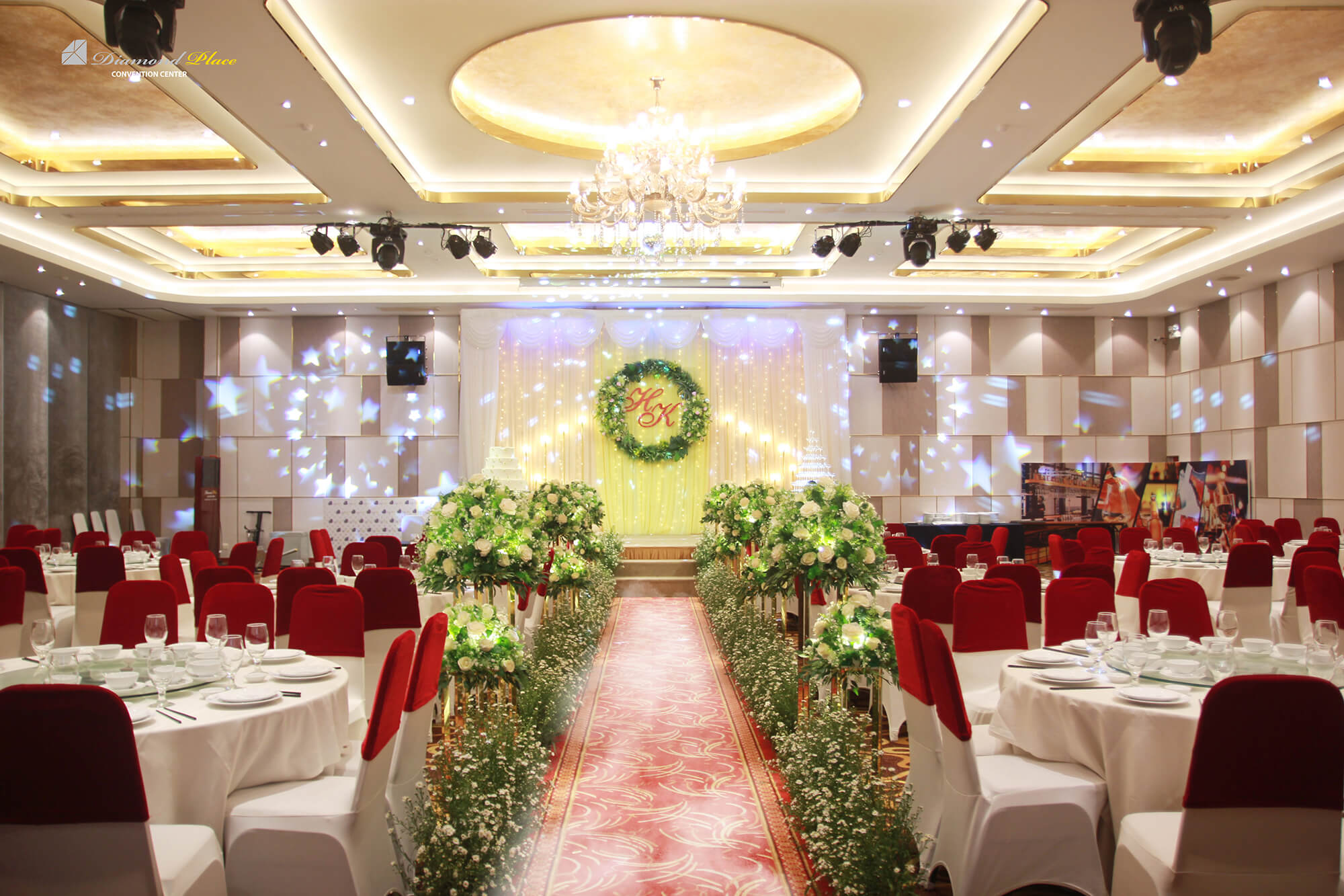 3 Cách Chọn Sảnh Tiệc Siêu Chuẩn Cho Ngày Cưới Sảnh tiệc Ruby 2 lối đi thạch thảo