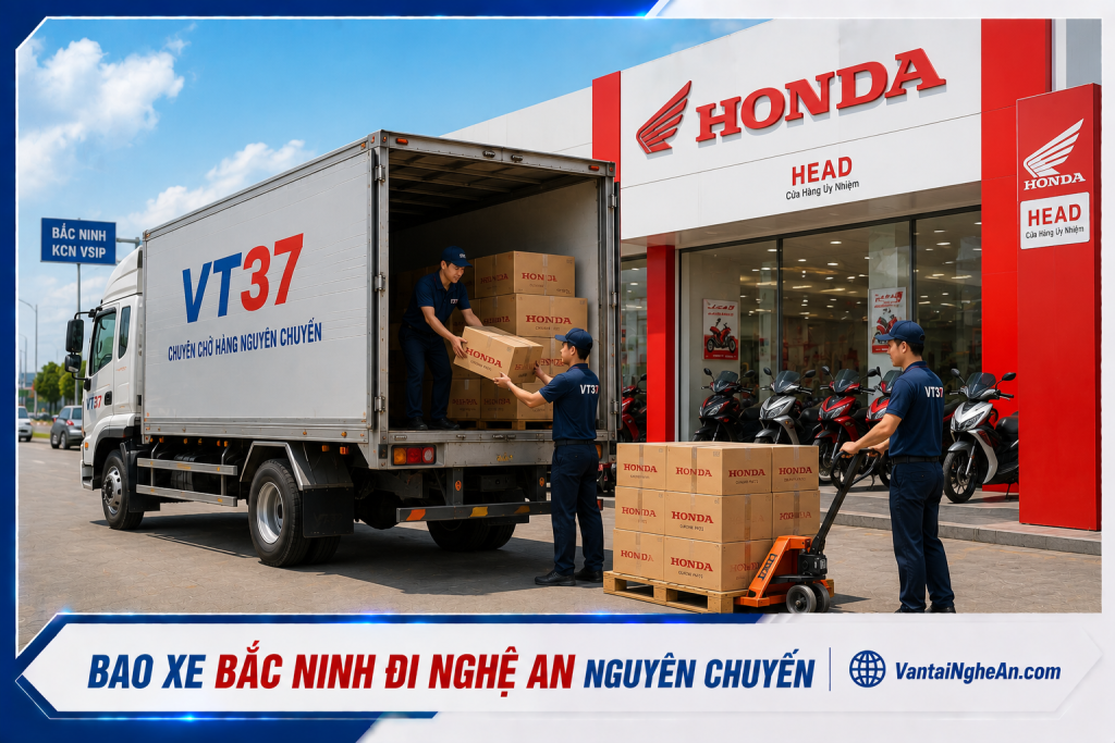Xe tải nguyên chuyến Bắc Ninh đi Nghệ An