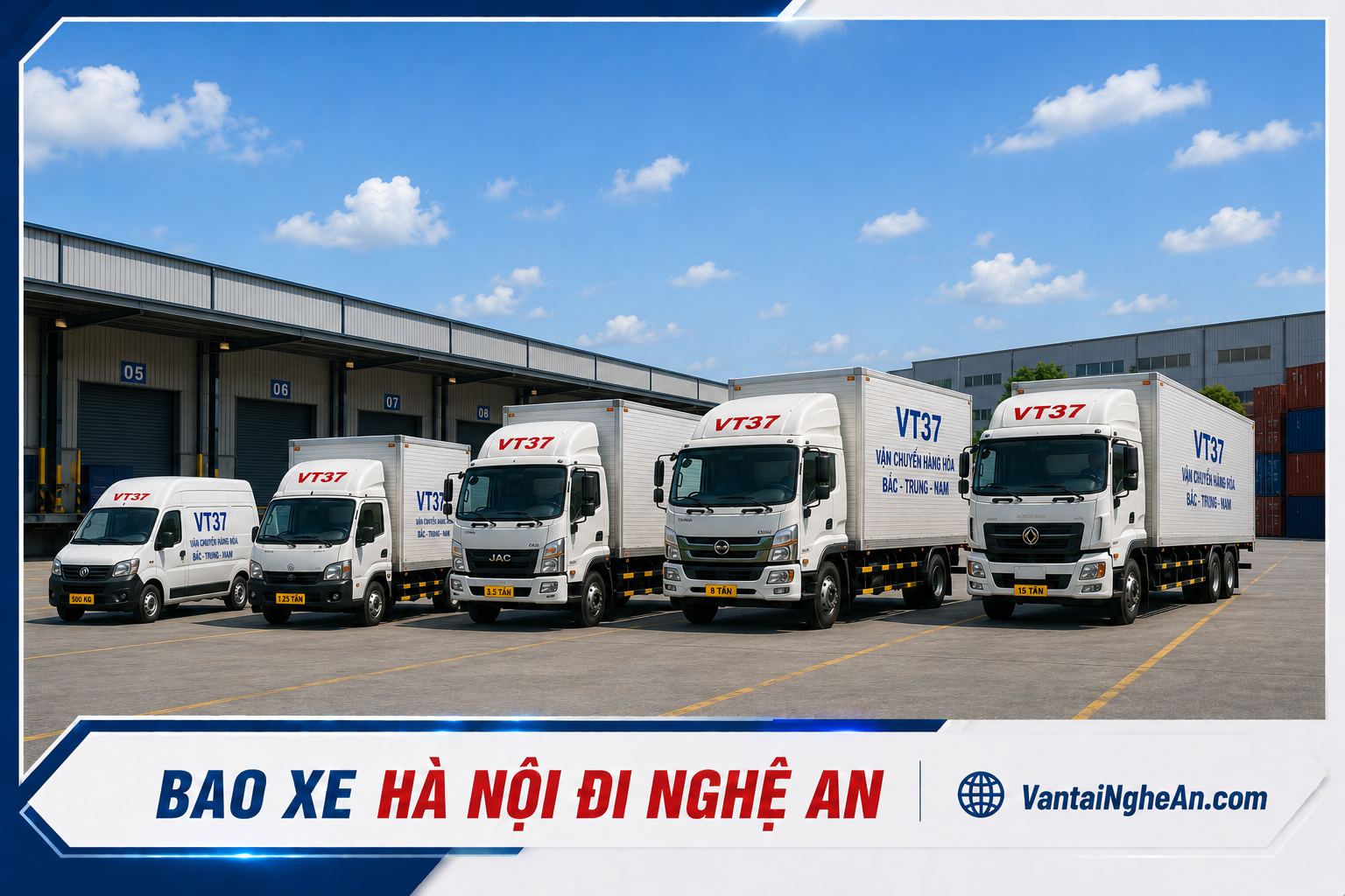 Xe tải nguyên chuyến Hà Nội đi Nghệ An