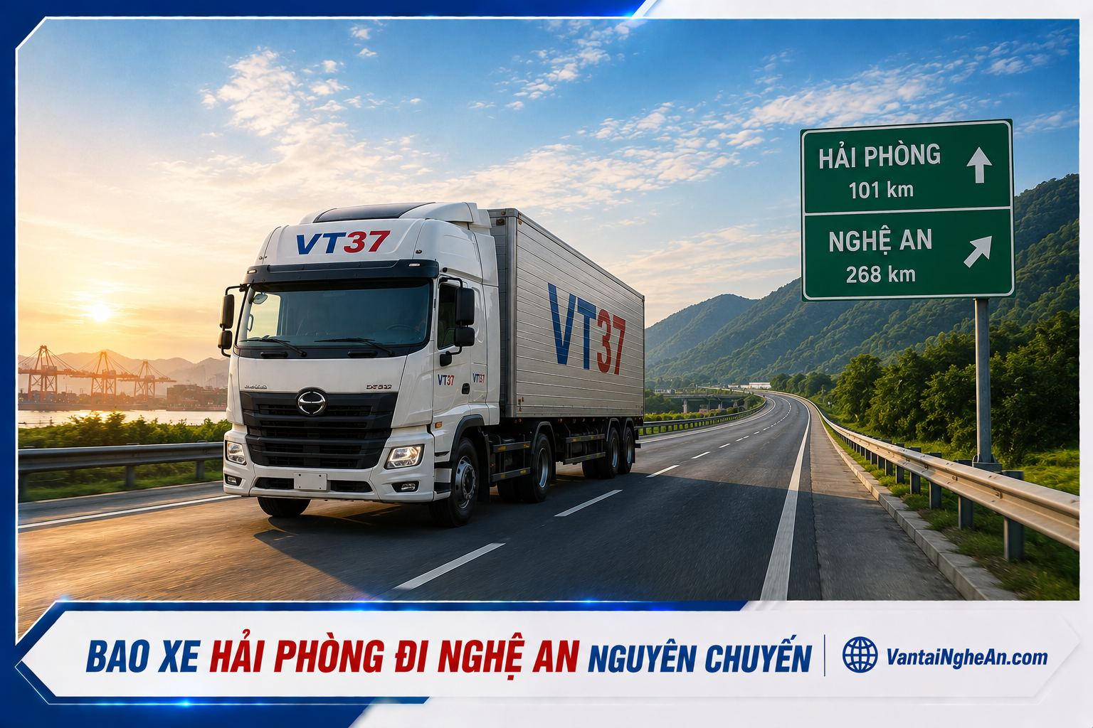Thuê xe tải Hải Phòng đi Nghệ An
