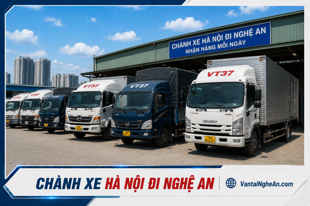 Chành xe vận chuyển hàng Hà Nội Nghệ An