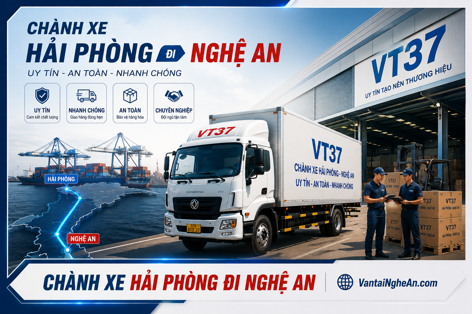 Dịch vụ chành xe Hải Phòng đi Nghệ An