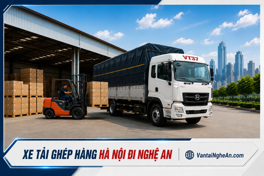 Xe tải ghép hàng Hà Nội đi Nghệ An