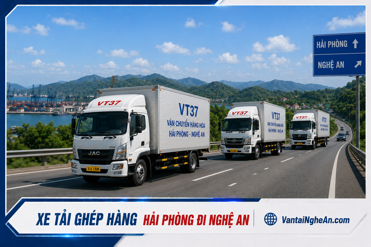 Dịch vụ ghép hàng Hải Phòng đi Nghệ An