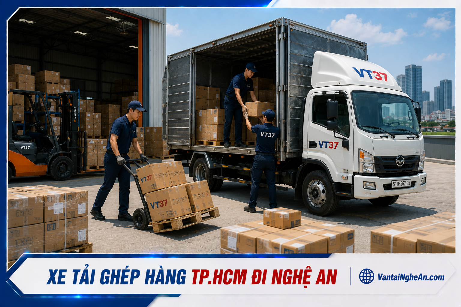 Xe tải ghép hàng TP.HCM đi Nghệ An
